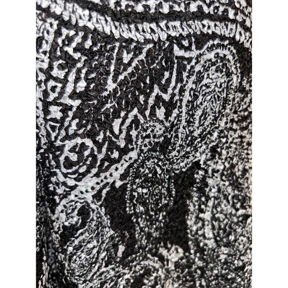 Chico’s Travelers Women’s Size 3/XL Paisley Crinkle Evening Blazer Jacket - Picture 6 of 9